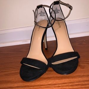 Express Strappy Black Heels